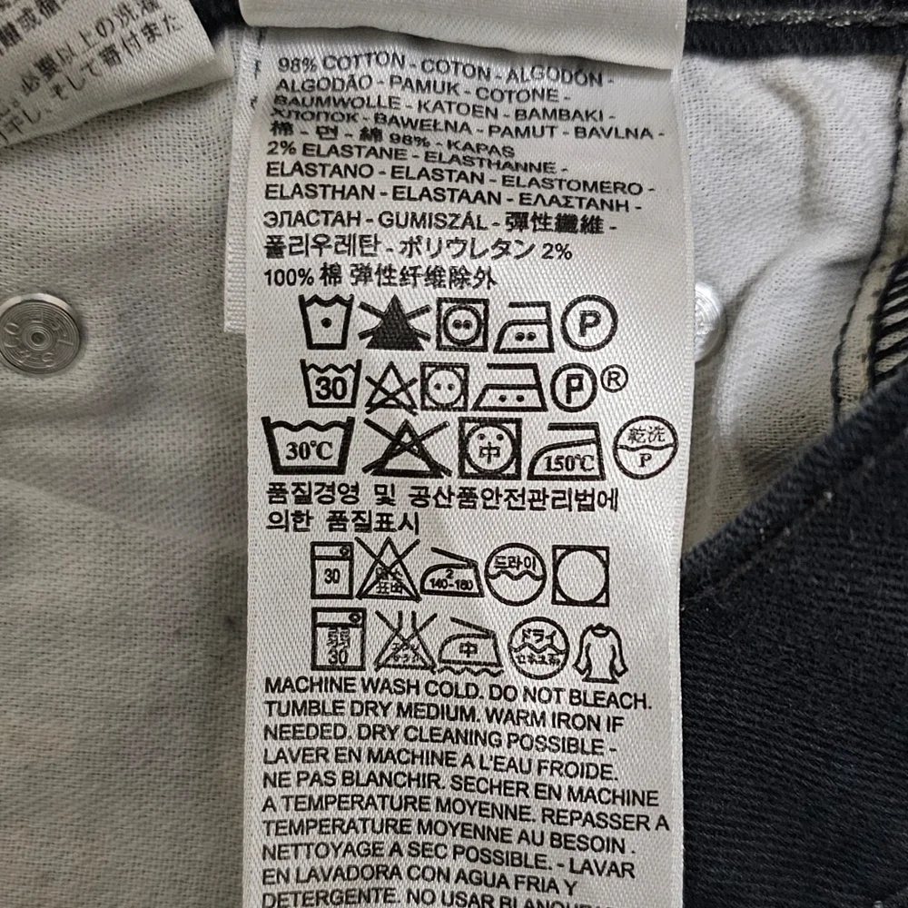 Almost Like New Levi Strauss Black Denim Jeans